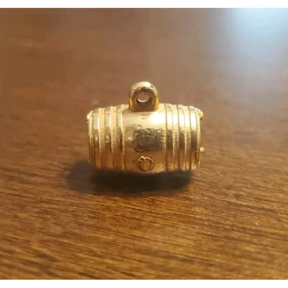 Vintage Seagrams‎ Ancient Bottle Gin Barrel Charm or Pendant Tiny